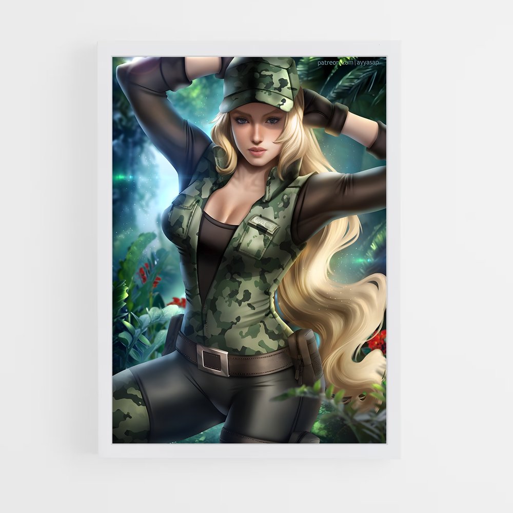 Poster Sonya en Camouflage – affiche Mortal kombat (vue 3)